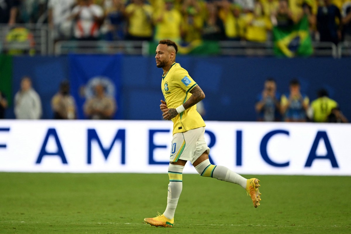 Neymar buscou conexões com Vini Jr. e teve o sprint mais lento