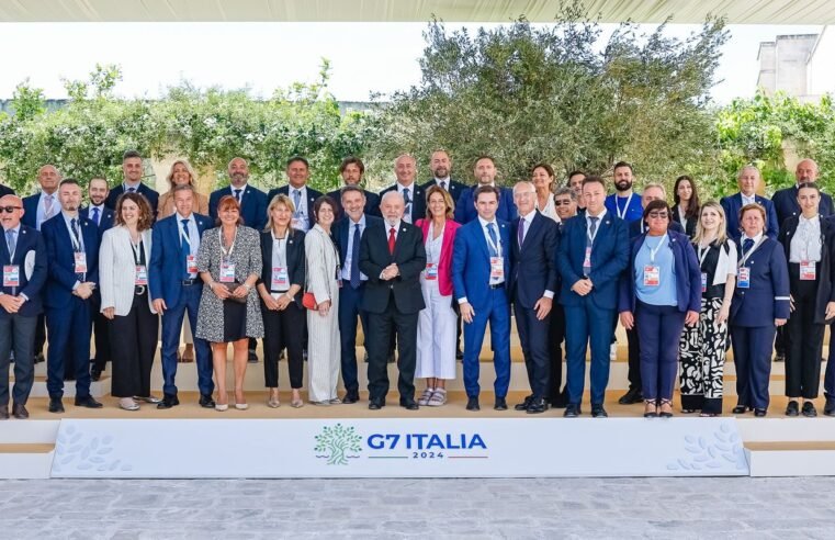 No G7, Lula cobra empenho dos países ricos diante de desigualdades