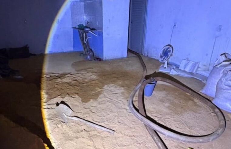 PCDF descobre túnel clandestino usado para furtar combustível de oleoduto da Petrobras