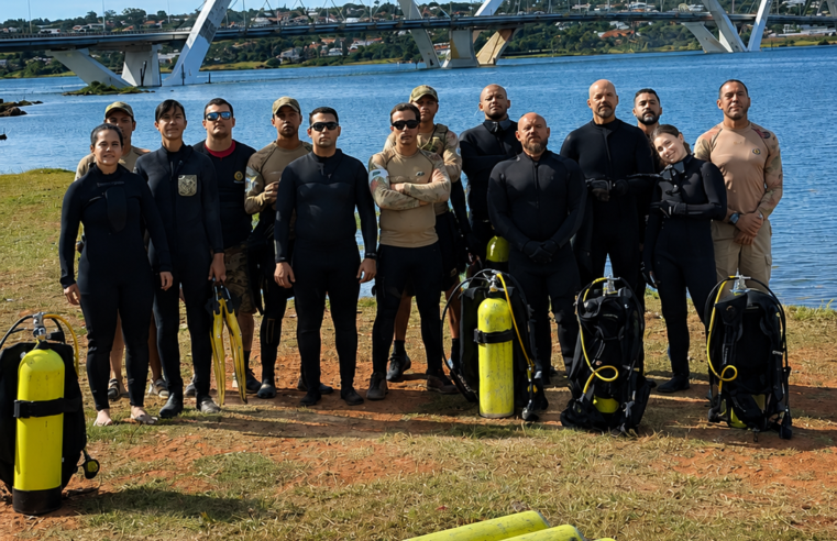 PMDF retira 280 quilos de resíduos do Lago Paranoá