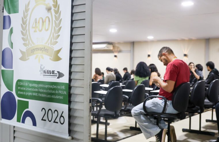 Projeto Nave supera 400 aprovações no ensino superior no DF