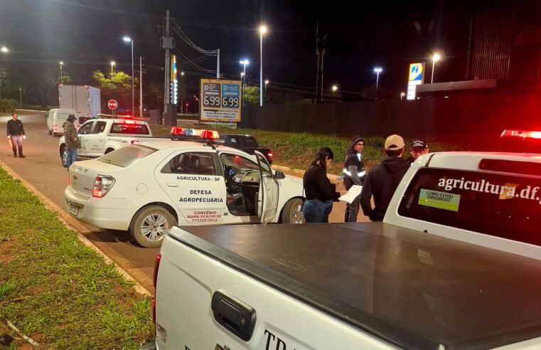 Seagri-DF reforça fiscalização e apreende cargas irregulares