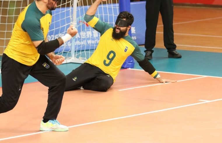 Seleção brasileira masculina vai à semifinal do Mundial de goalball