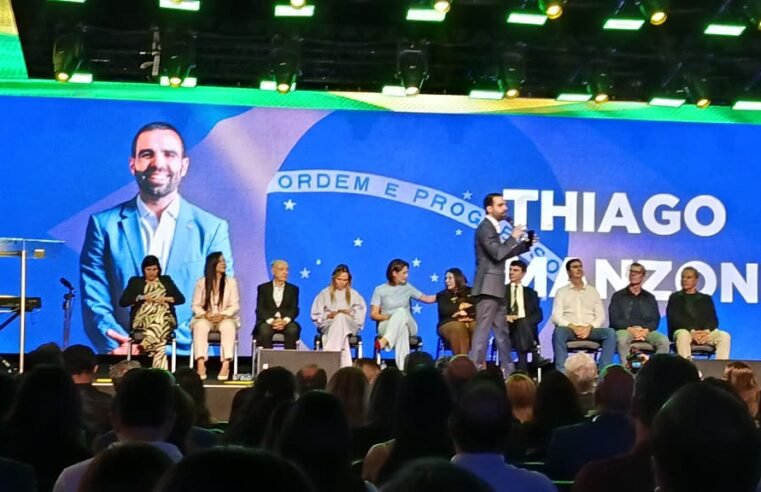 Thiago Manzoni lança pré-candidatura ao lado de Michelle Bolsonaro e Bia Kicis