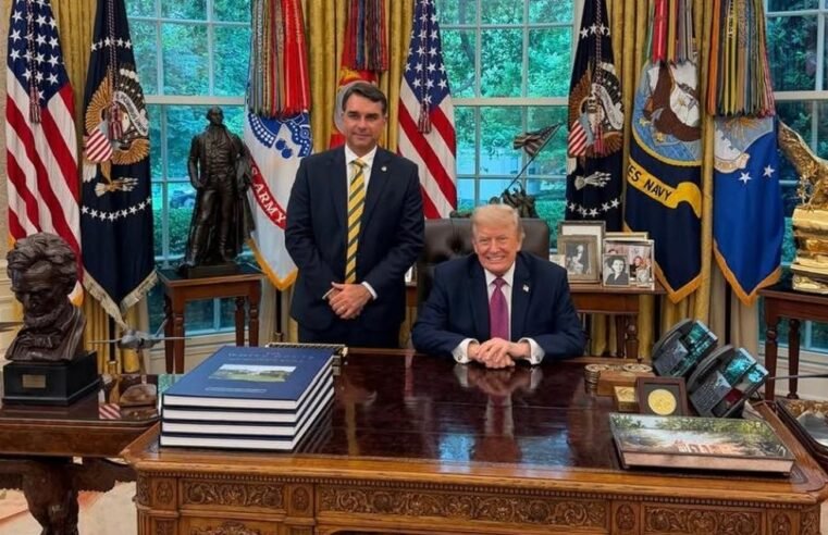 Trump elogia Flávio: ‘Jovem inteligente que ama muito seu País’