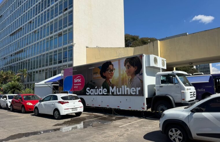 Unidades móveis do Sesc-DF levam saúde gratuita ao MEC 
