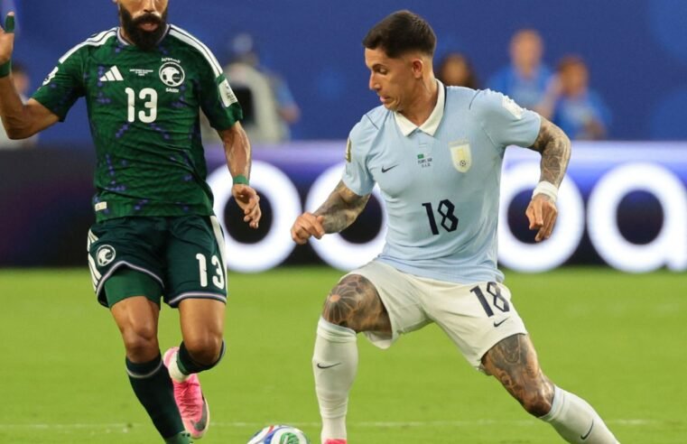 Uruguai arranca 1 a 1 com Arábia Saudita em estreia do Grupo H da Copa