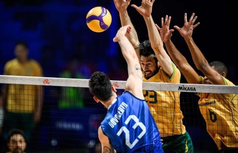 Vôlei: Brasil é superado pela Itália, o 2º revés na Liga das Nações