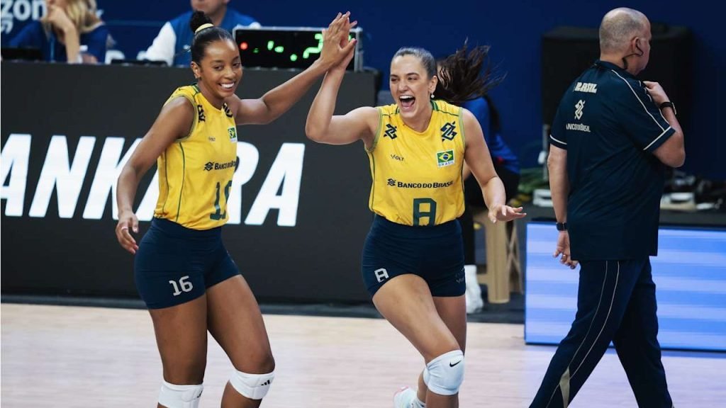 Vôlei feminino: Brasil vence França por 3 a 0, na segunda semana da Liga das Nações 