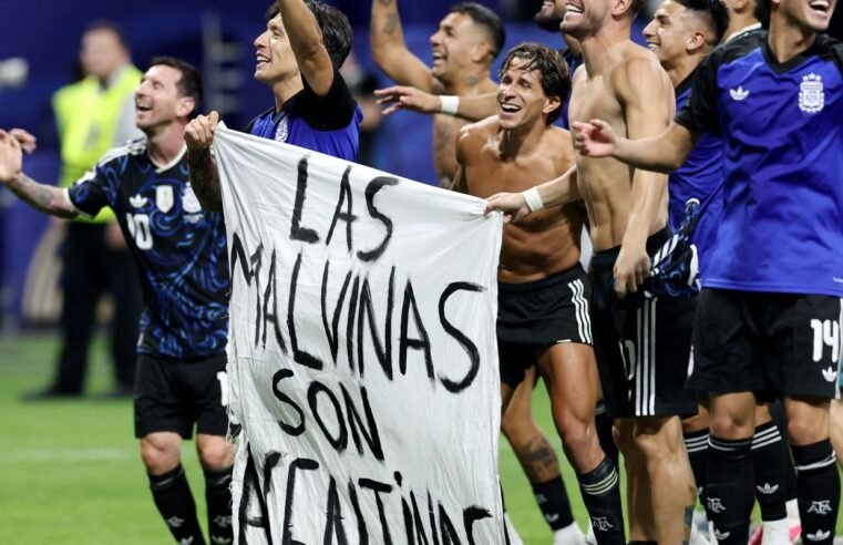 Ato de jogadores argentinos reacende debate sobre domínio das Malvinas