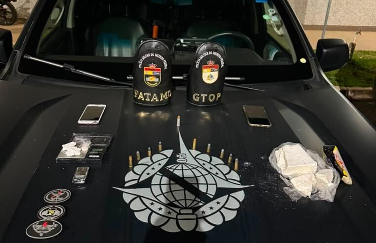 Dupla é presa por tráfico com cocaína avaliada em R$ 30 mil