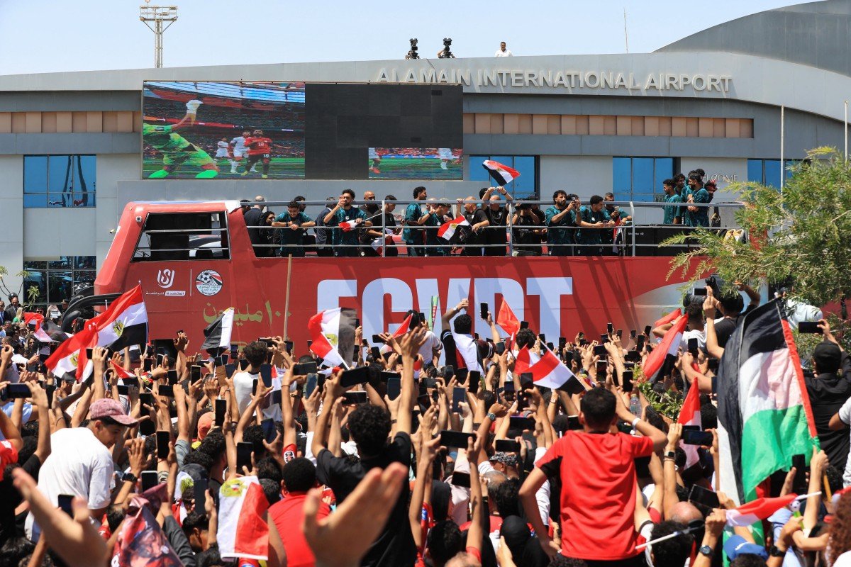 Egito é recebido com festa após melhor campanha em Copas