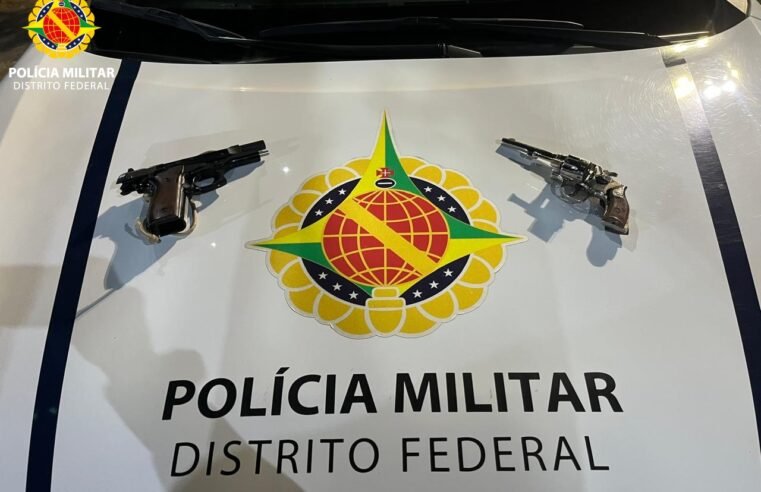 Homem é preso após perseguição a 160 km/h com duas armas de fogo no DF