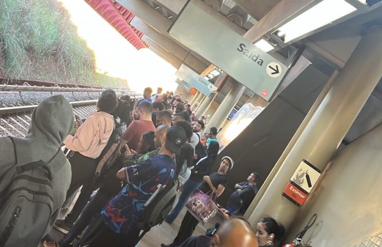 Instabilidade no Metrô-DF causa atrasos e deixa estações lotadas na manhã desta quarta-feira