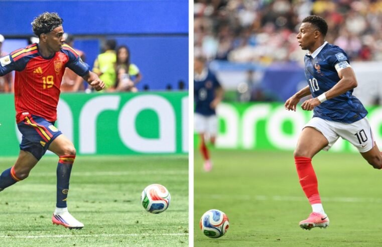Mbappé contra a geração de Yamal: França e Espanha disputam por vaga na final da Copa