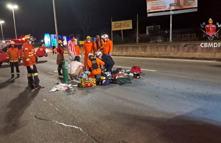 Motociclista morre após bater em mureta na BR-020