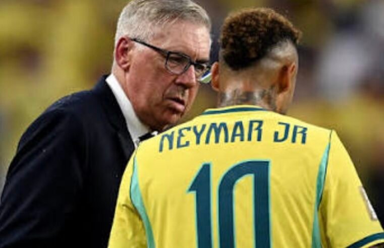 O que Carlo Ancelotti pensa, neste momento, sobre Neymar?