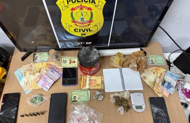 Operação da PCDF prende cinco suspeitos de tráfico de drogas no Recanto das Emas
