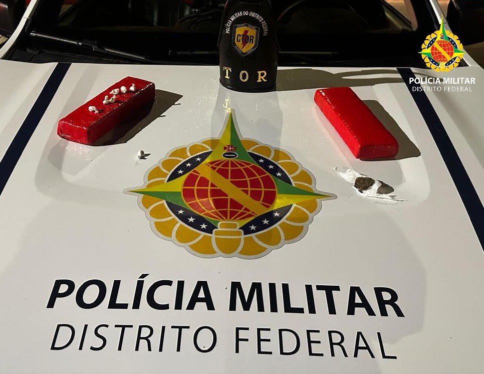 Operações da PMDF prendem quatro suspeitos por tráfico de drogas em Samambaia e Santa Maria