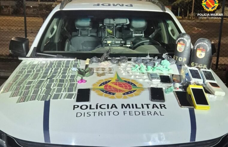 PM prende suspeito de tráfico e apreende mais de 700 comprimidos de Rohypnol no Recanto das Emas