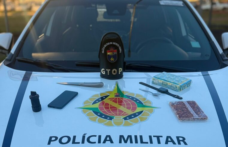 PMDF prende dois homens por furto após recuperar objetos roubados na Asa Norte
