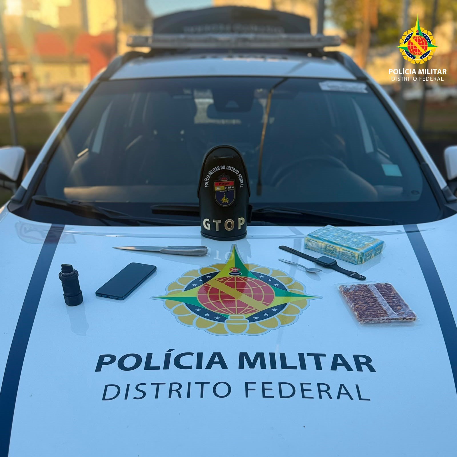 PMDF prende dois homens por furto após recuperar objetos roubados na Asa Norte