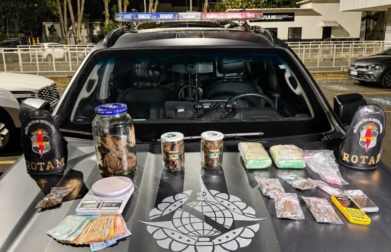 ROTAM prende dois suspeitos e apreende drogas, veículos e dinheiro em Ceilândia