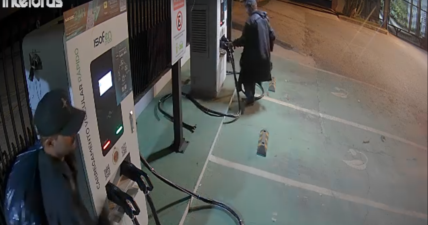 Vídeo: homem é preso suspeito de furtar cabos de eletropostos em Águas Claras