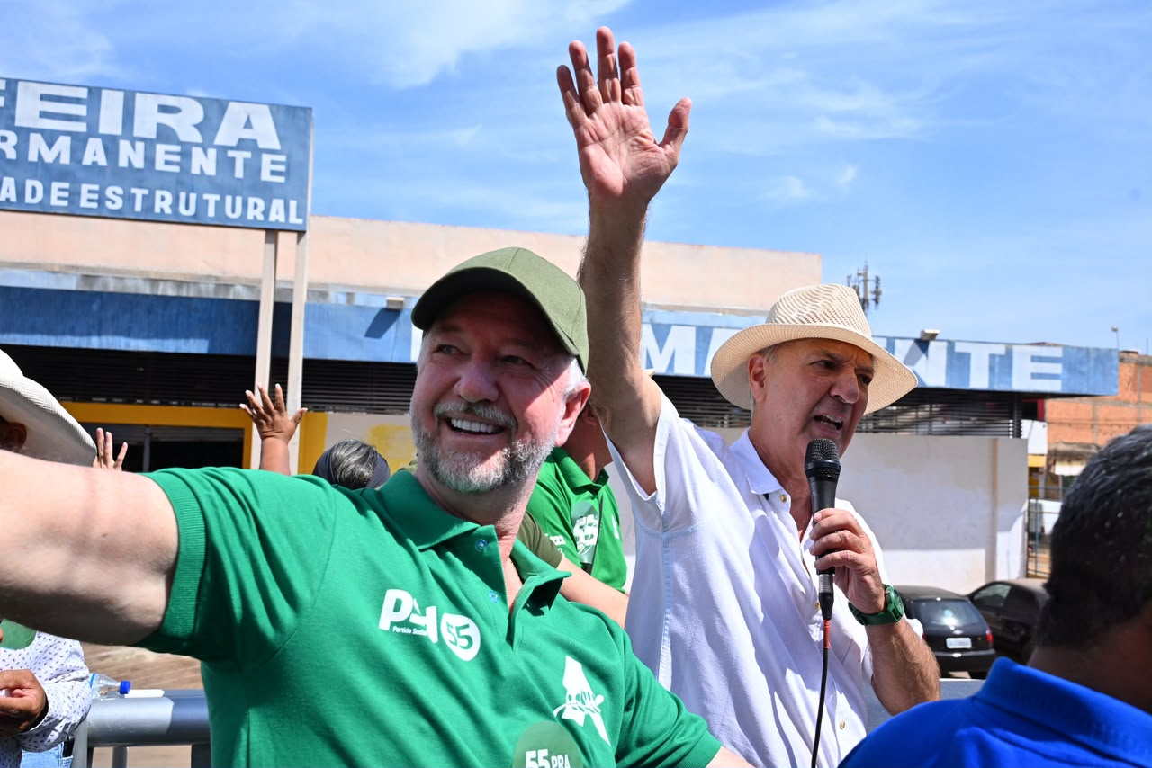 Arruda faz carreata na Estrutural, fala sobre Segurança e promete restaurantes