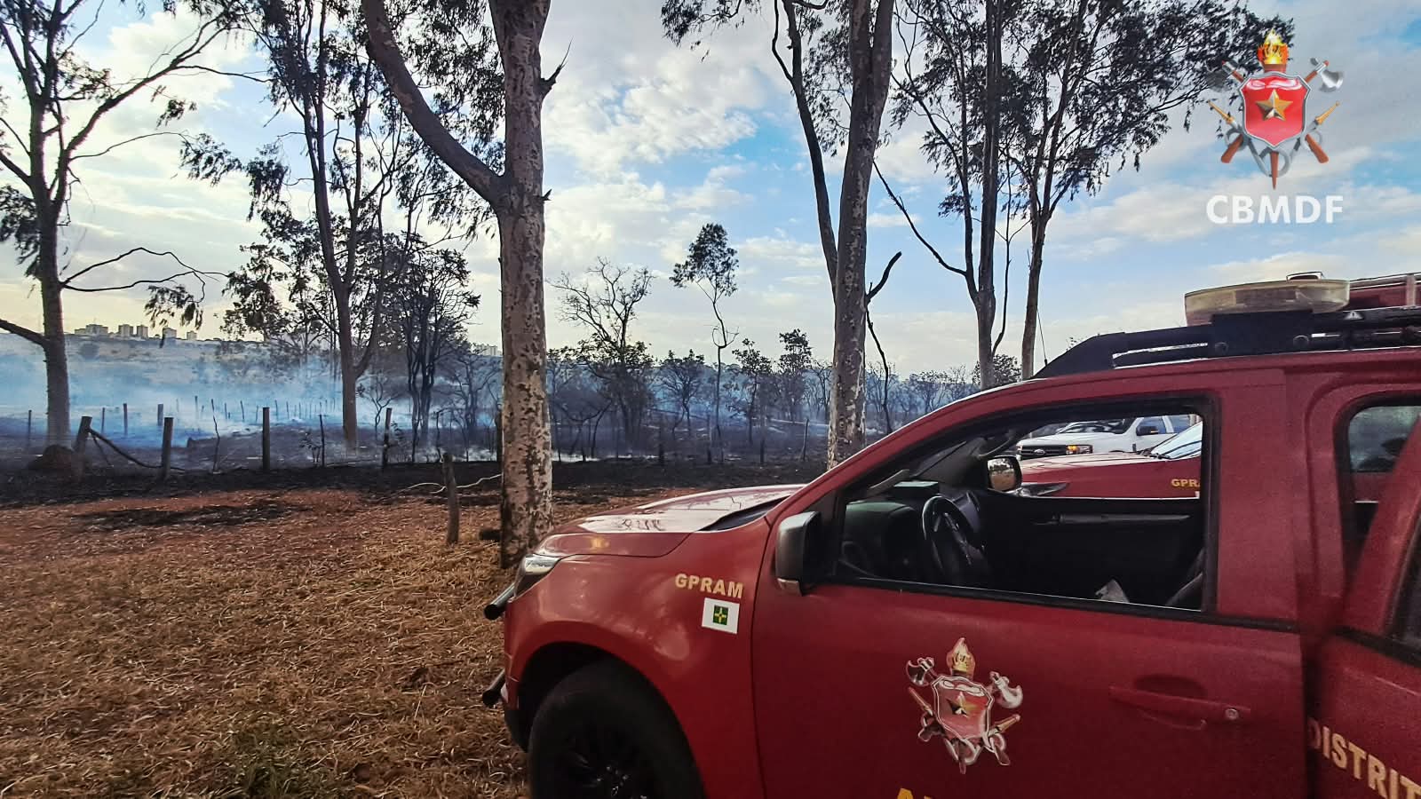 Bombeiros registram 40 incêndios em vegetação no DF em um único dia