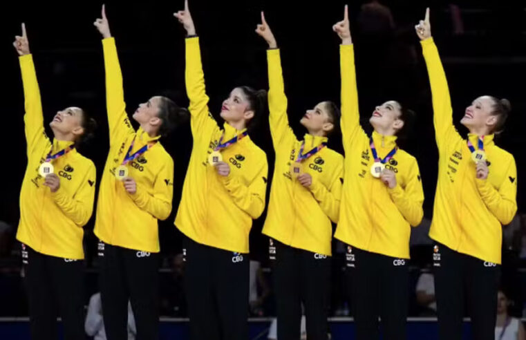 Brasil conquista seus dois primeiros ouros na história do Mundial de ginástica rítmica