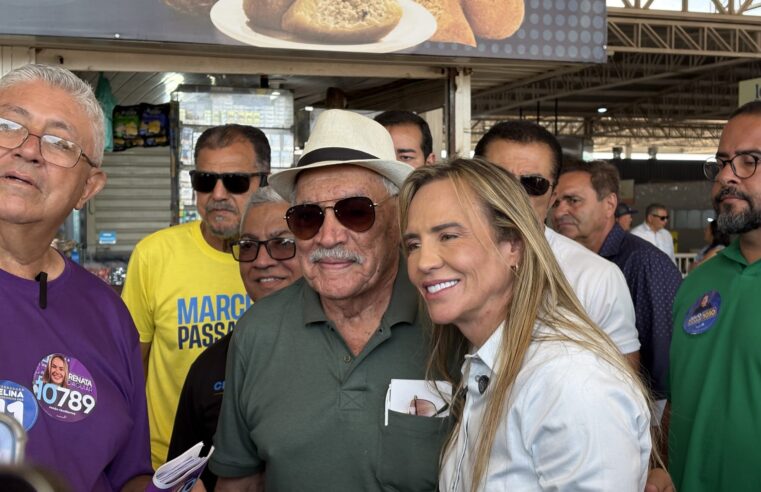 Celina visita a Feira do Gama e a Rodoviária e promete investir na mobilidade da cidade
