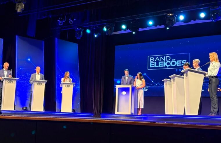 Debate da Band começa com união de candidatos contra Celina Leão