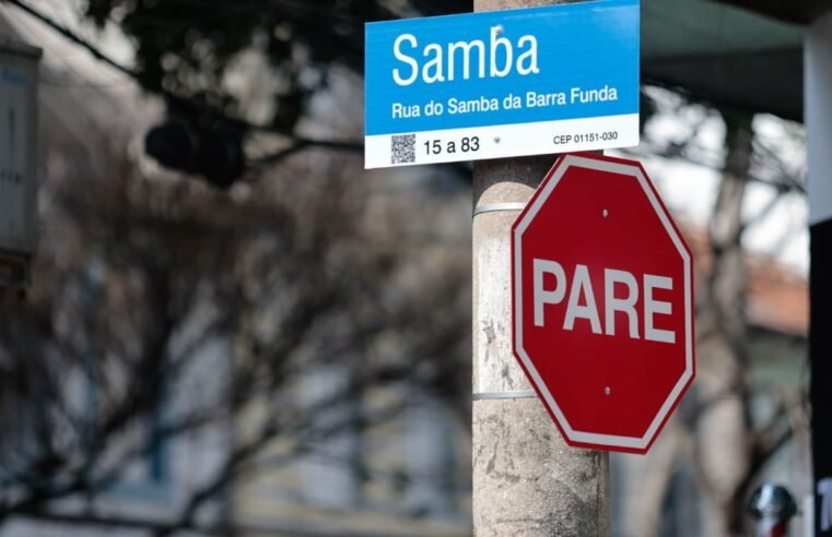 Em São Paulo, rua é renomeada em homenagem à história do samba