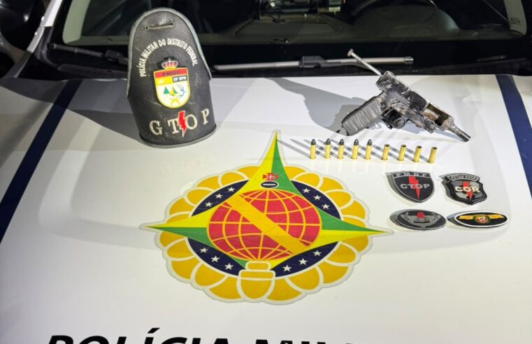 Homem é preso após disparar arma de fabricação caseira em via pública no Itapoã