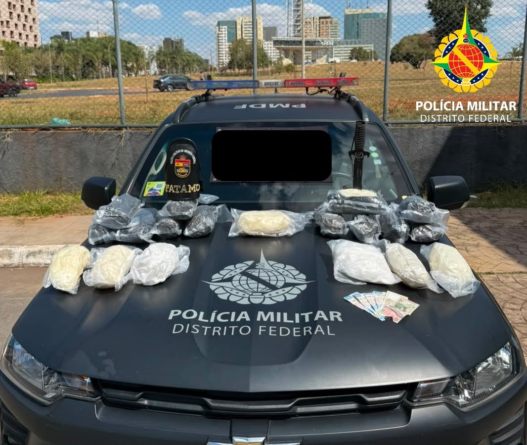 Homem é preso com 19 kg de metanfetamina avaliada em R$ 6 milhões em Brasília