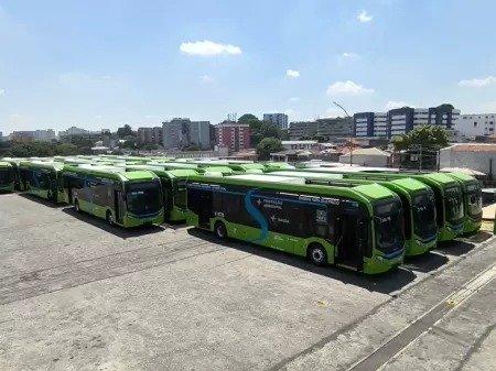 Ônibus elétricos começam a testar linhas em Planaltina e Sobradinho