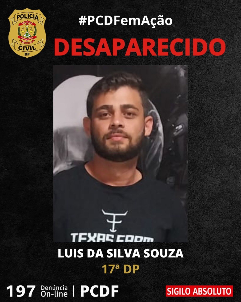 PCDF procura homem desaparecido após encontro no JK Shopping e divulga suspeitos