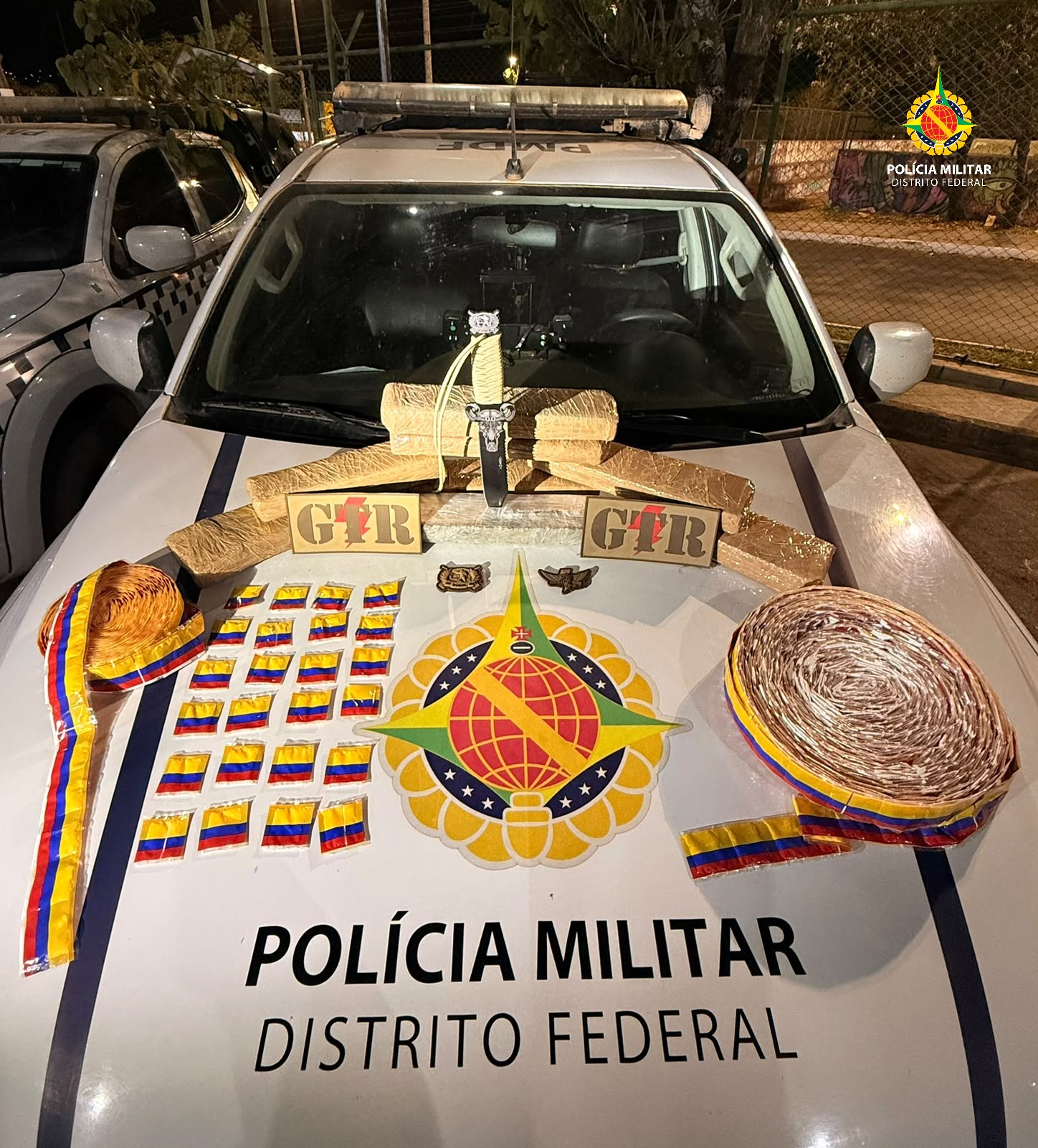 PMDF prende passageiro com maconha, skank e cocaína em ônibus