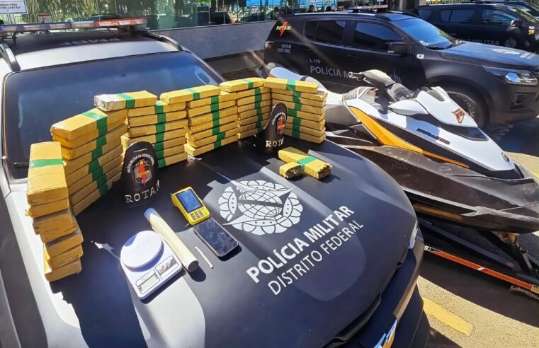 Rotam apreende mais de R$ 1 milhão em drogas e prende três suspeitos no DF
