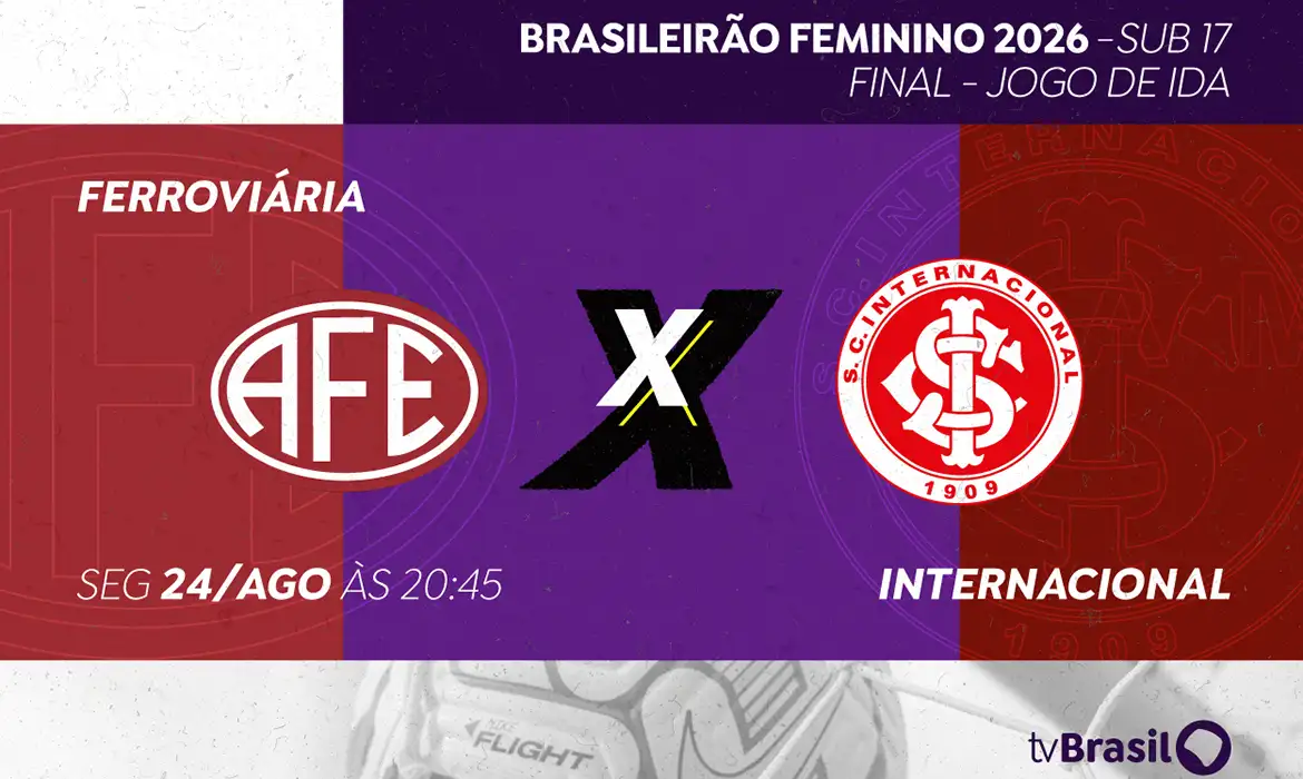 TV Brasil transmite final do Feminino Sub-17 entre Ferroviária e Inter