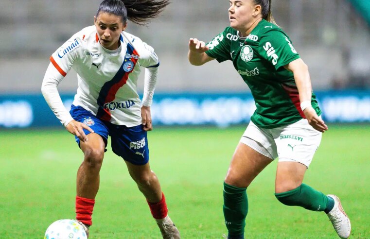 Brasileirão Feminino: Bahia e Palmeiras ficam no 1 a 1 pelas quartas