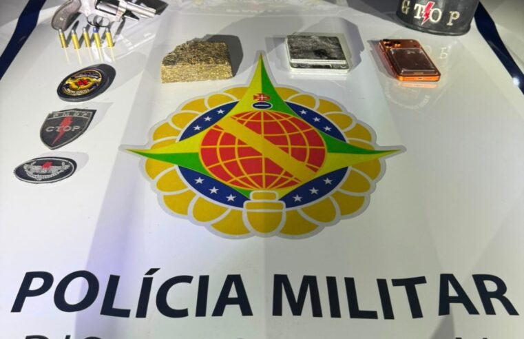 Depósito escondia arma, munições e maconha em Samambaia Sul