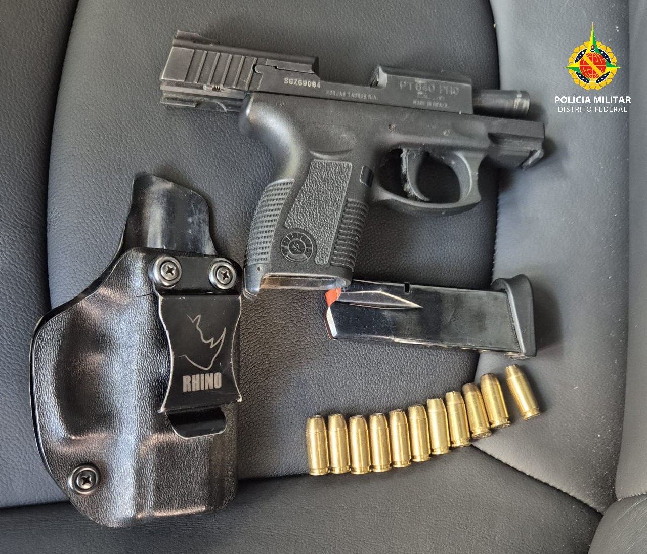Discussão de trânsito termina com tiro e apreensão de pistola em Águas Claras
