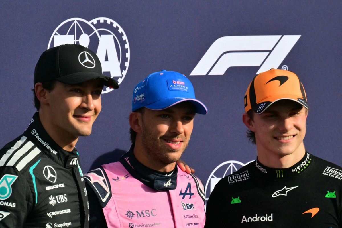 F1: veja o grid de largada do GP da Itália com Gasly na pole e Bortoleto em 10º