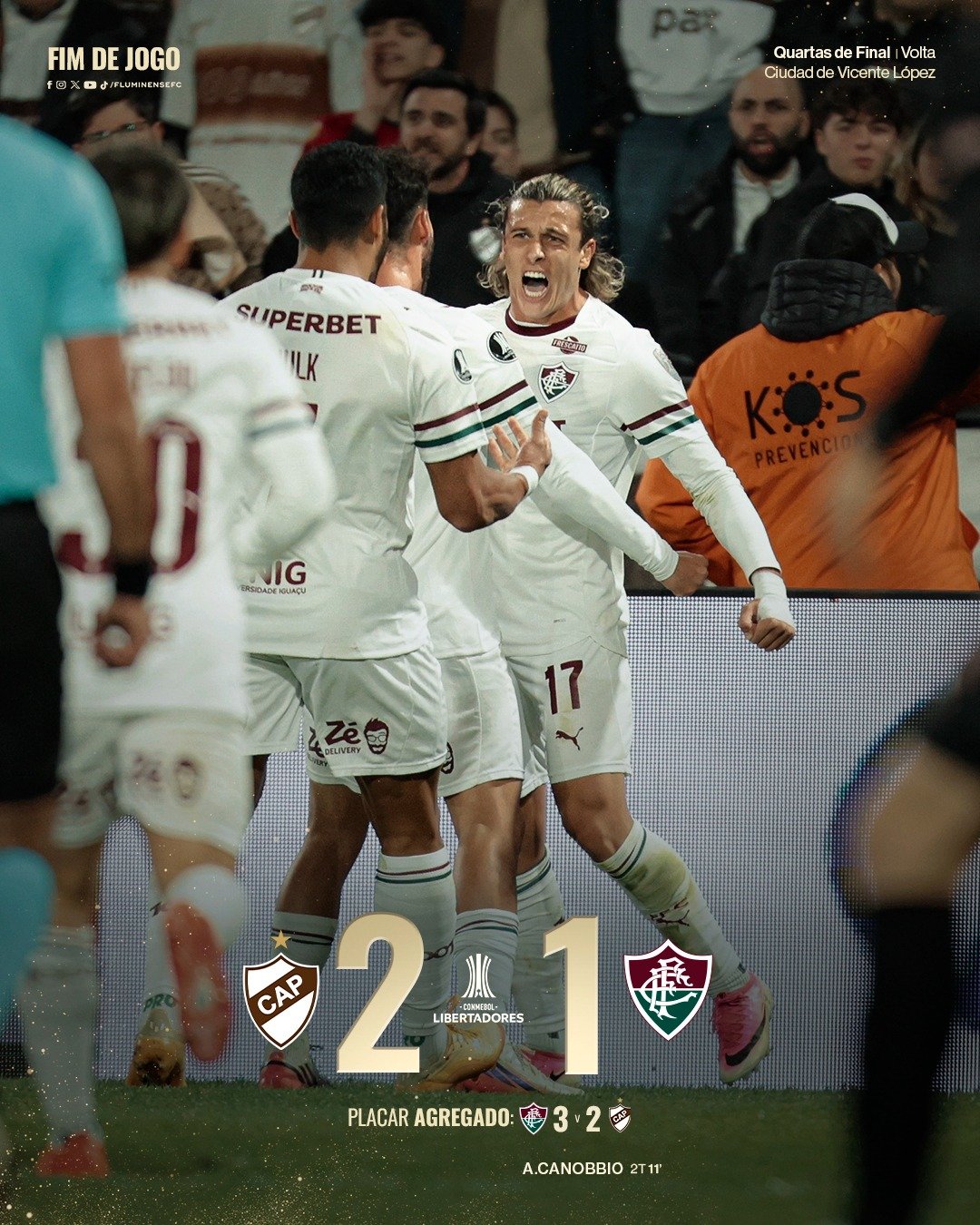 Fluminense perde para Platense (2-1), mas avança à semifinal da Libertadores