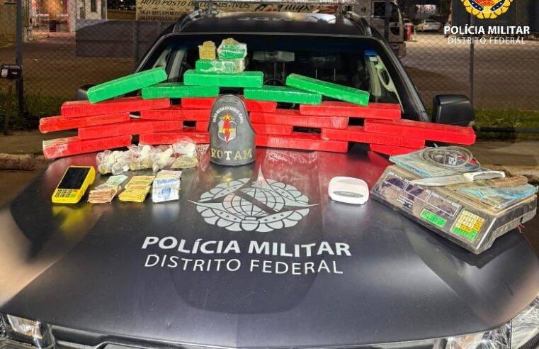 Homem é preso com 18 kg de maconha em Arniqueiras