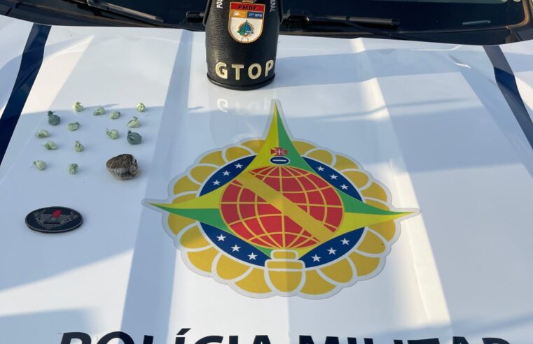 Homem é preso e adolescente é apreendido por suspeita de tráfico no Recanto das Emas