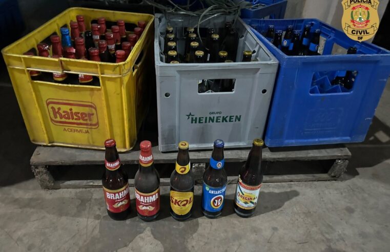 Operação prende homem suspeito de adulterar cervejas e revendê-las como marcas caras