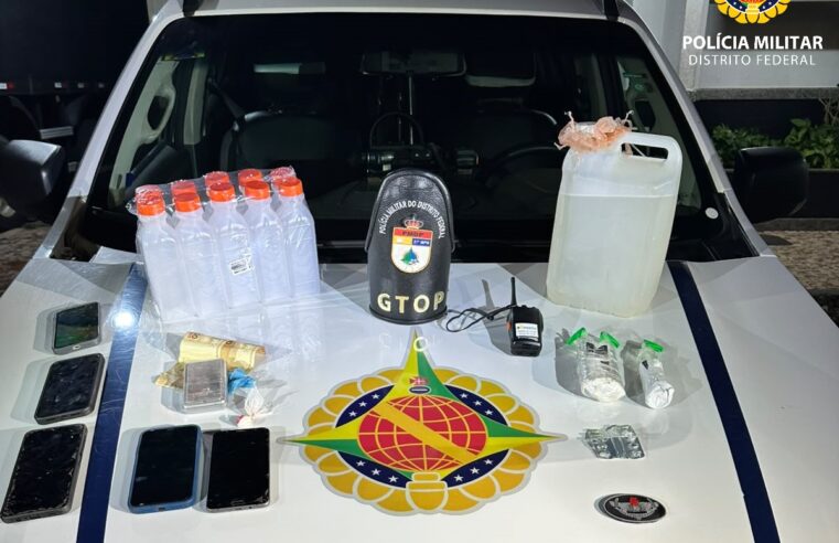 PM prende quatro adultos e apreende adolescentes por suspeita de tráfico no Recanto das Emas